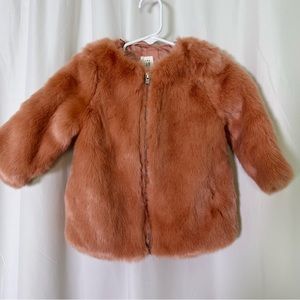 Baby Gap Faux Fur Coat in Pink - size 18 - 24 months Babies Toddlers Barbiecore